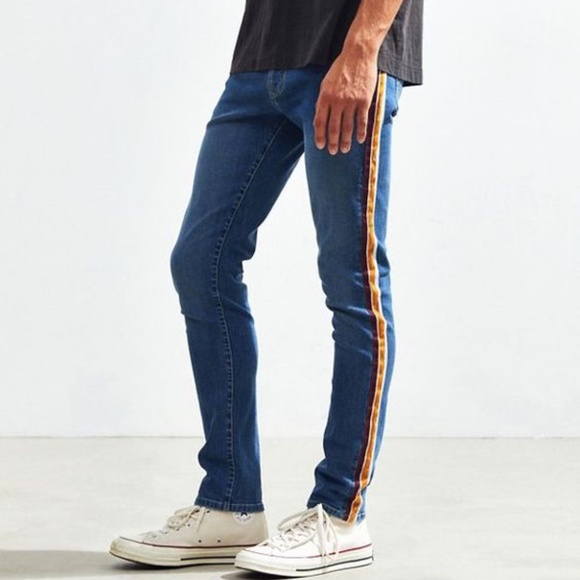 BDG Urban Outfitters Side Strip Skinny Stretch Jean Size 36x32